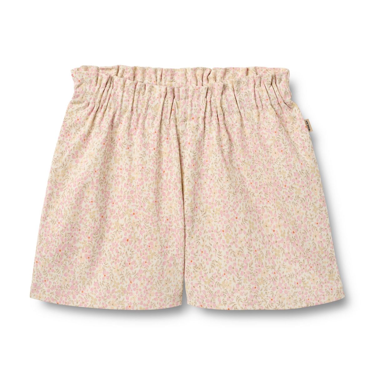 Beige Pink Floral Pink Knit Short