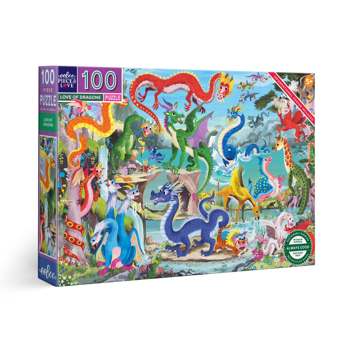 Love of Dragons 100 Piece Puzzle