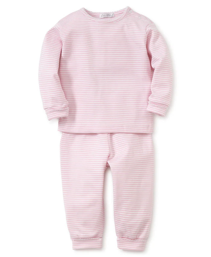 Pink Stripes L/S Pant Set w/Tee
