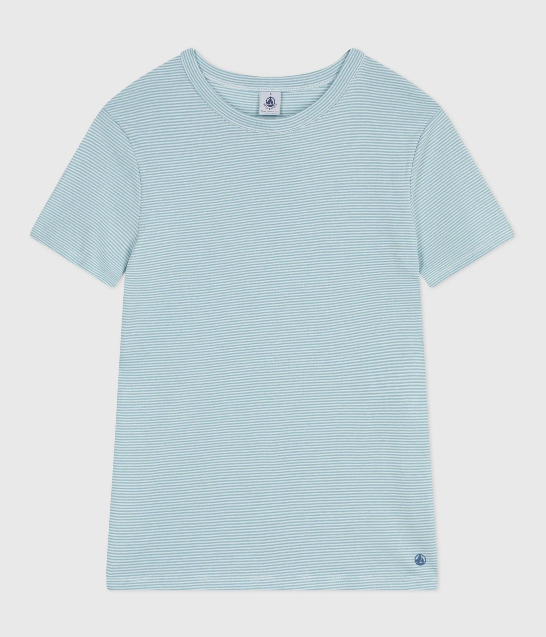 Women's Petit Bateau Blue Micro Stripe Tee