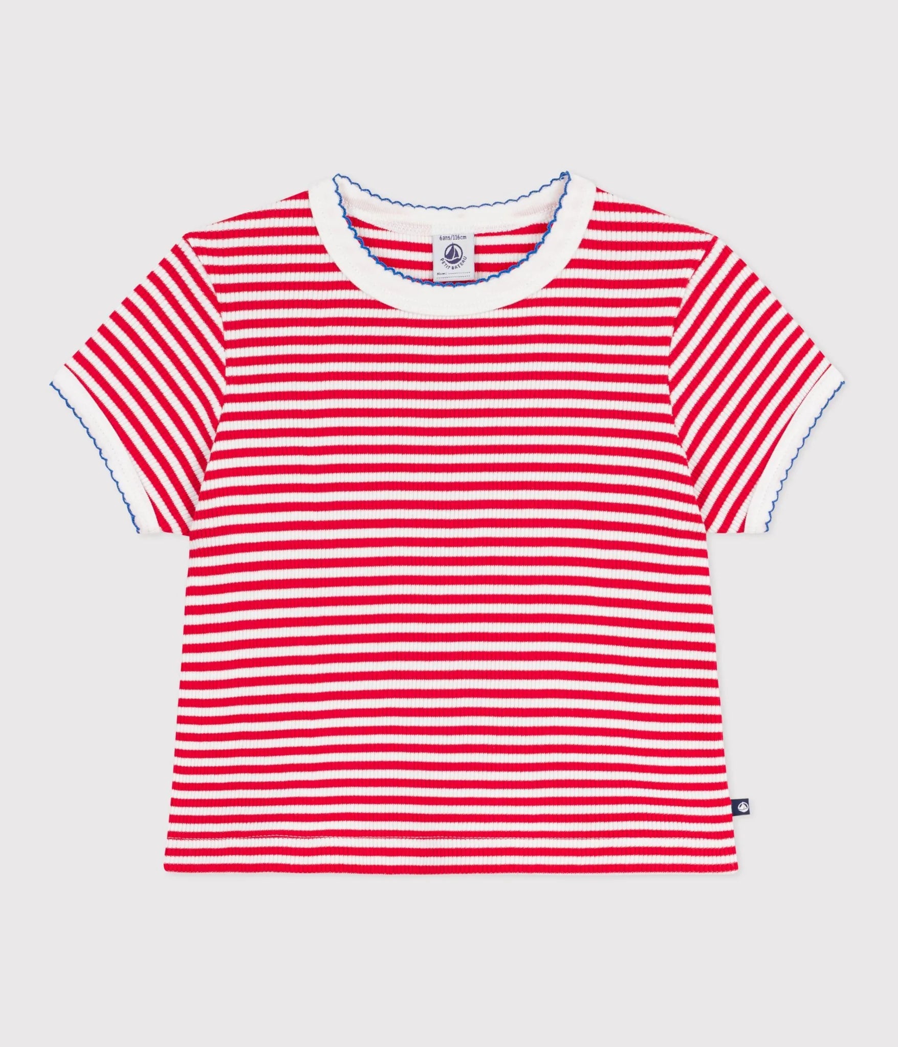Petit Bateau Red and White Tee