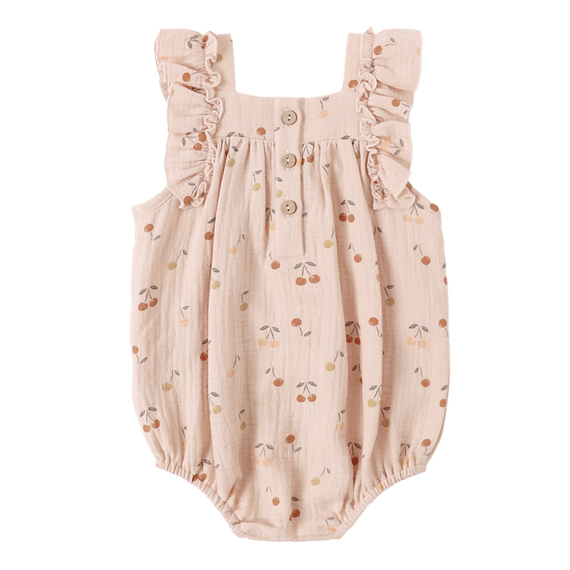 Bluch Gauze Cherry Romper Quincy Mae
