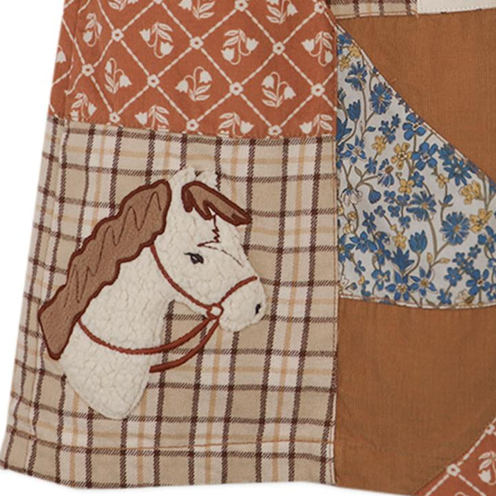 Girl's Dakota Patchwork Horse Skirt