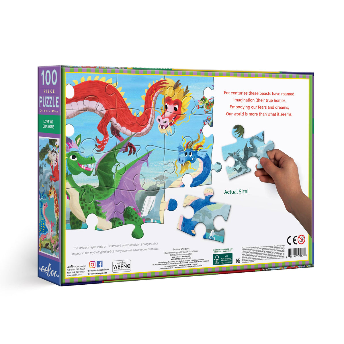 Love of Dragons 100 Piece Puzzle
