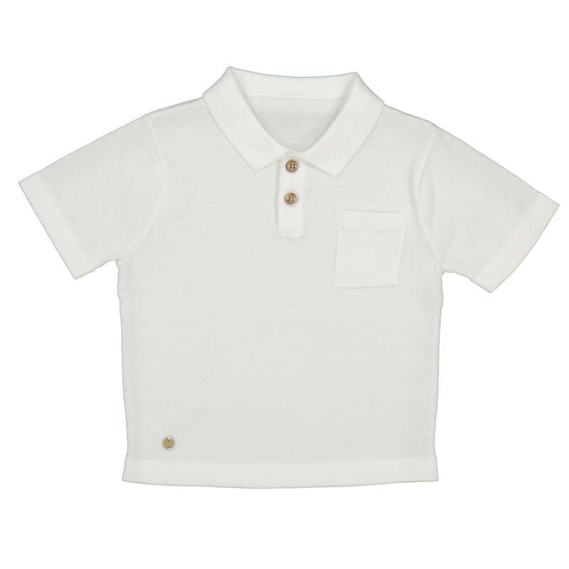 Ivory Infant Polo