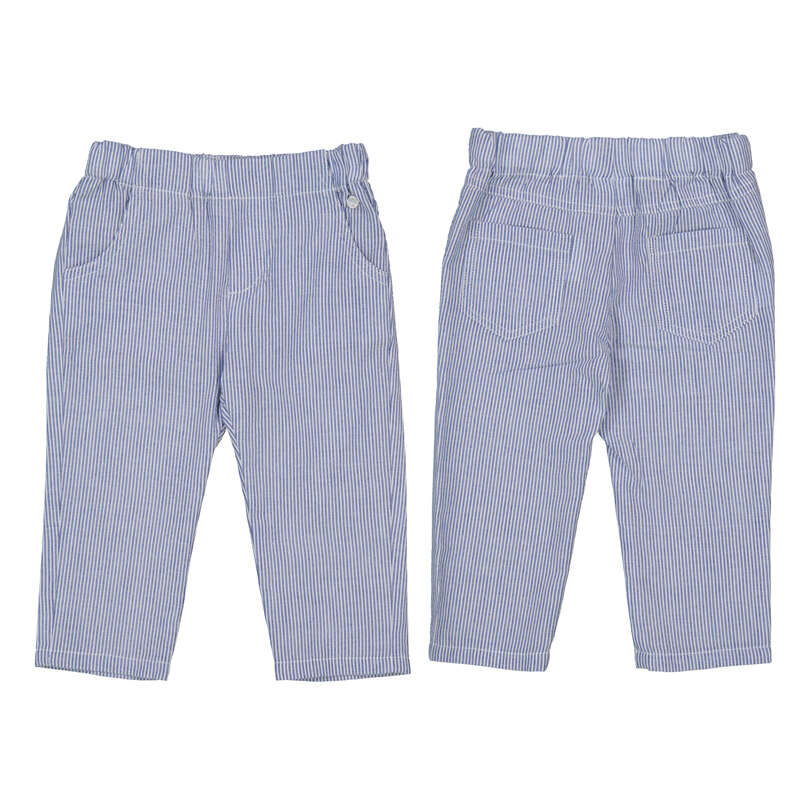 Blue Seersucker Infant Pant