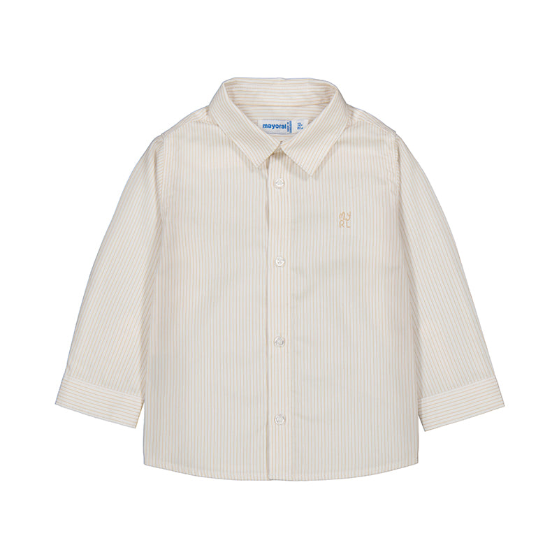 Latte Pinstripe Infant Shirt