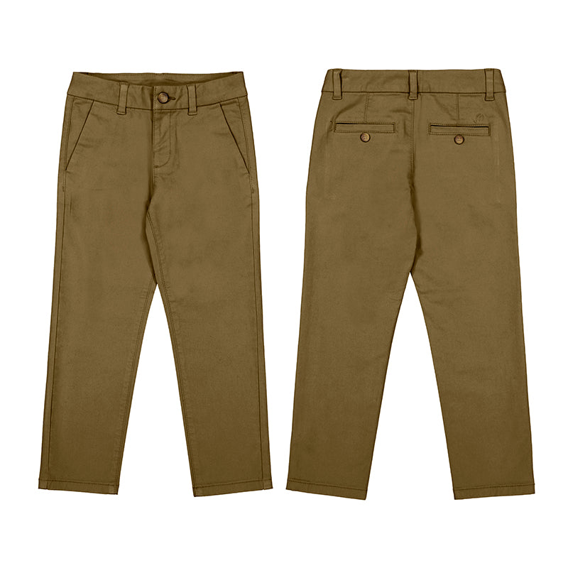 Boy's Caramel Twill Trouser