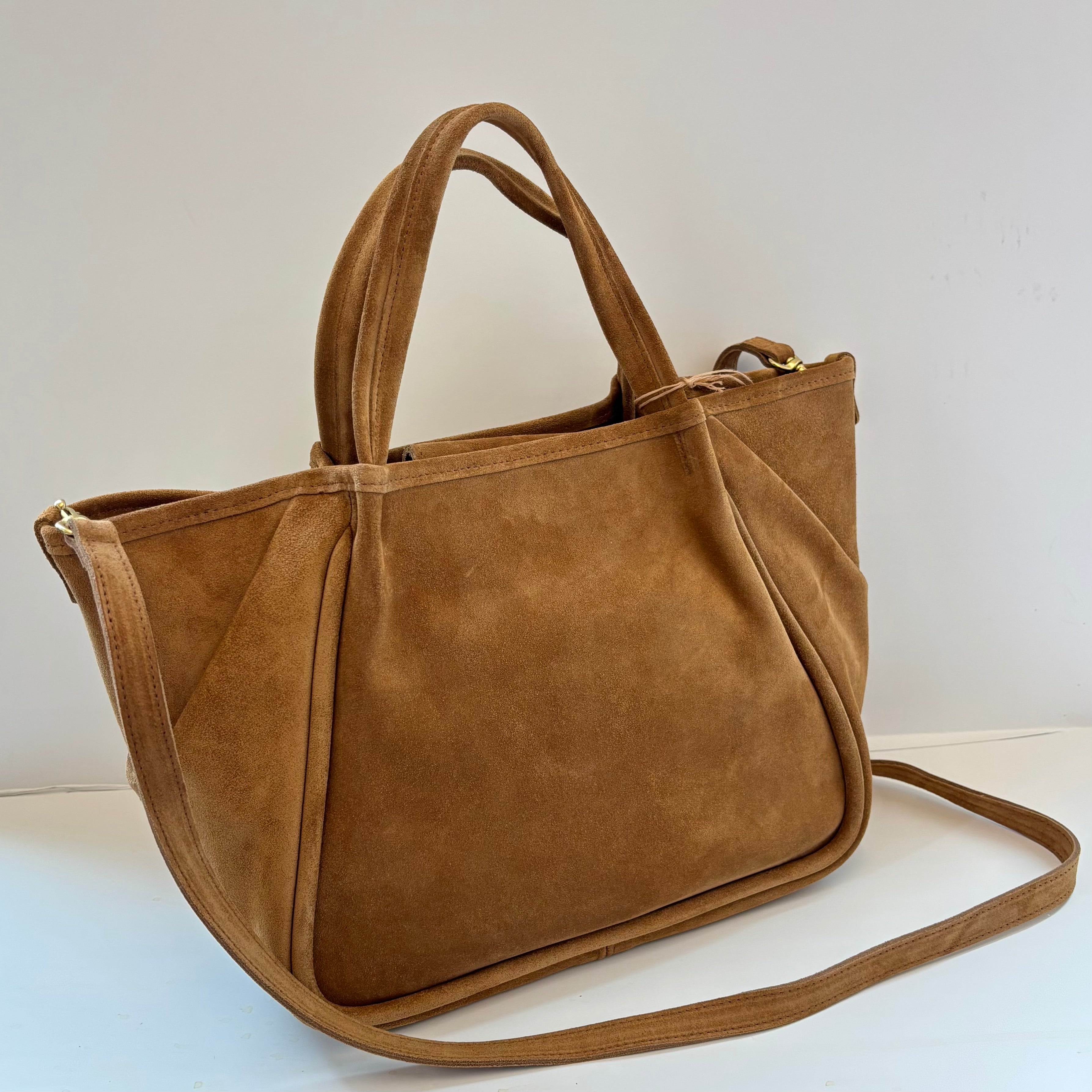 Vittoria Tote Carmel Italian Suede