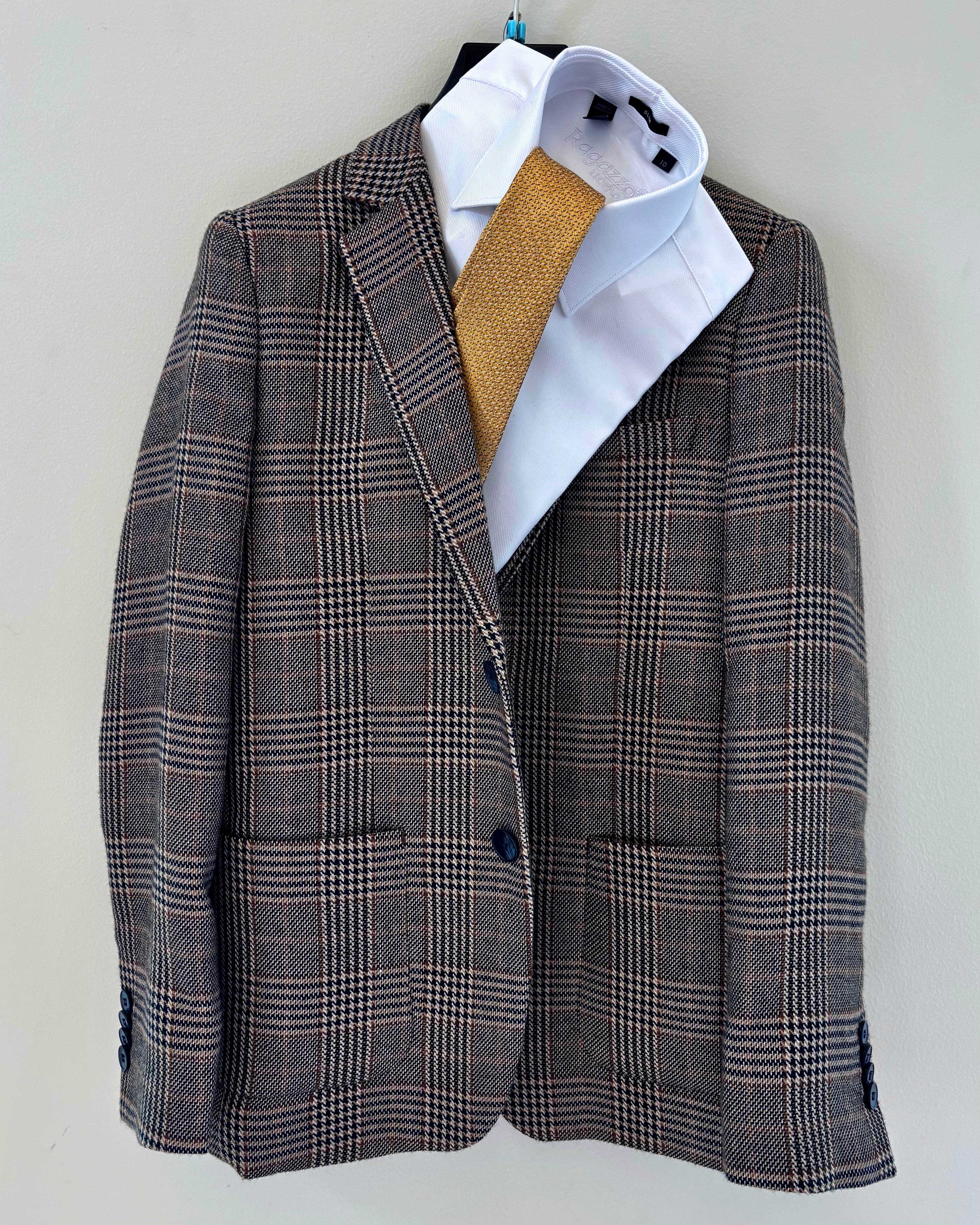 Boy’s Brown Glenn plaid Sport Coat