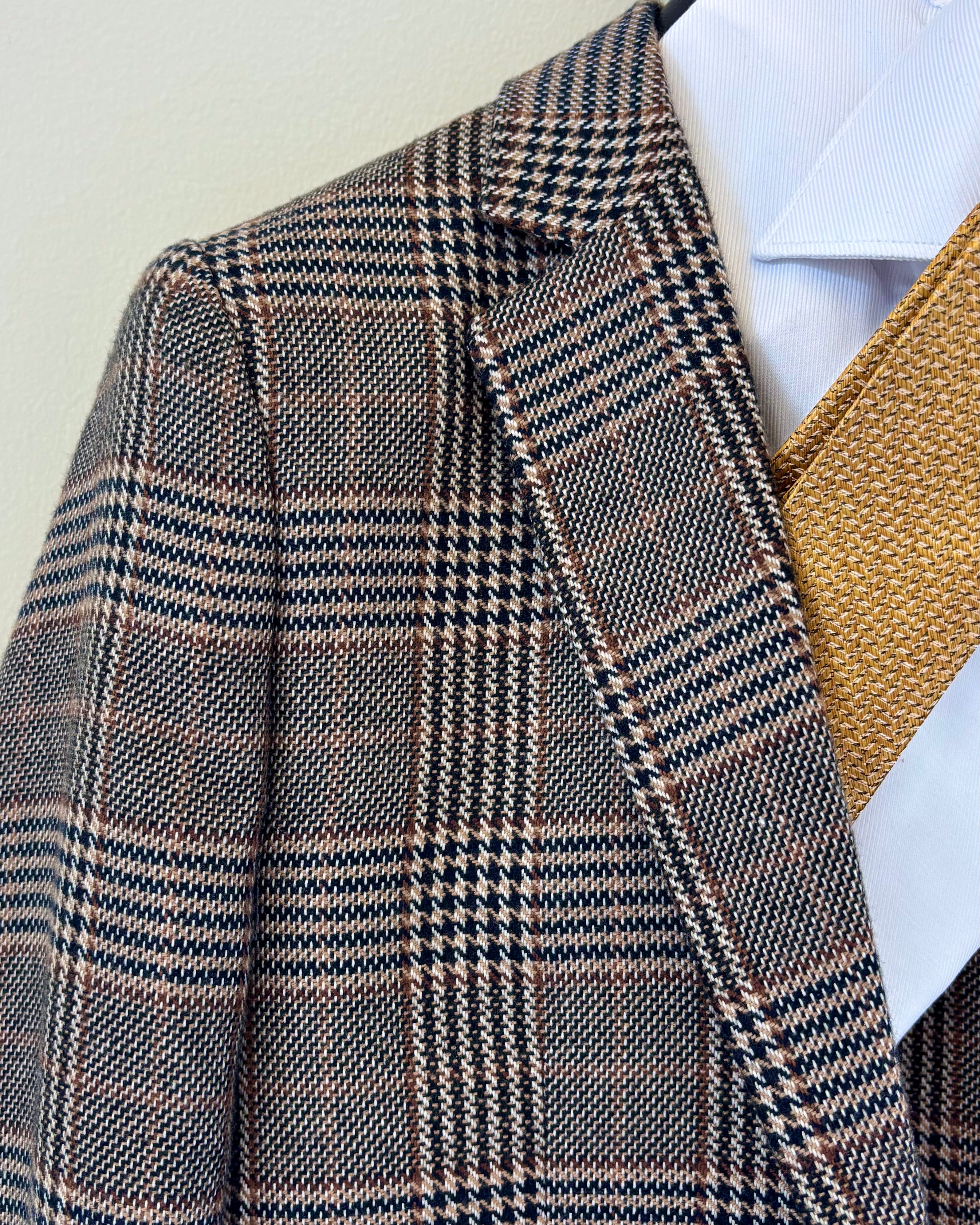 Boy’s Brown Glenn plaid Sport Coat