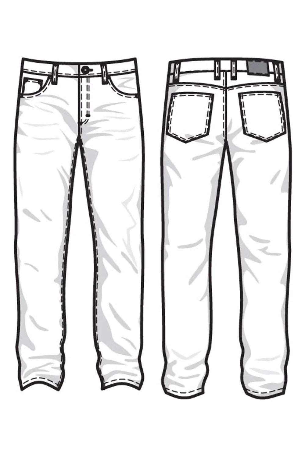 Men's Old Denim 5-Pocket Jeans BA