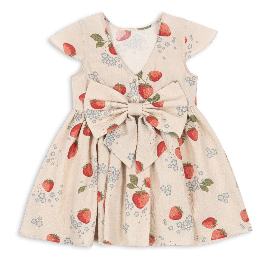 Cream Strawberry Dress Konges Slojd