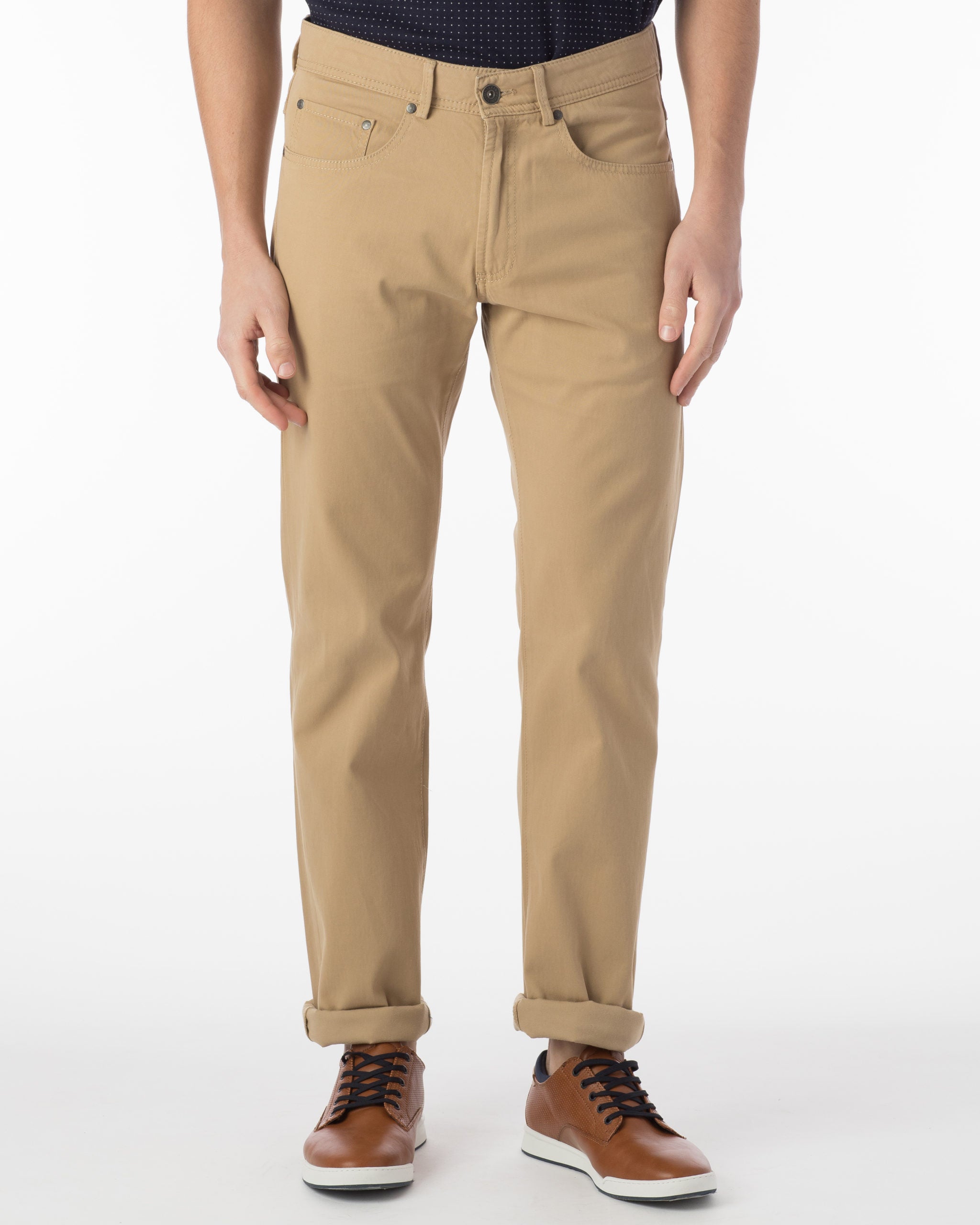 Men's Pima Cotton 5 Pocket Trousers