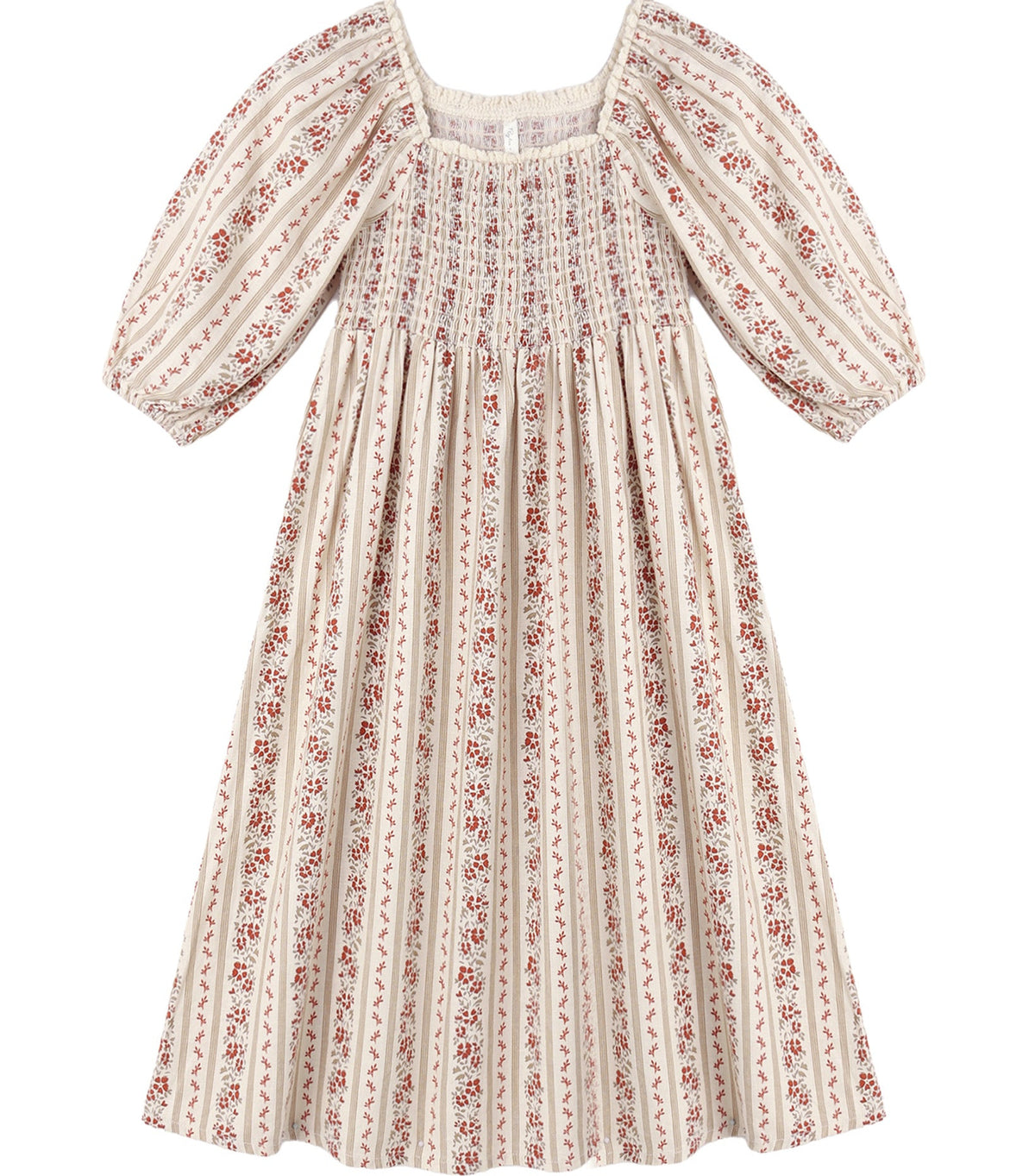 Rylee Cru Della Floral Stripe Dress
