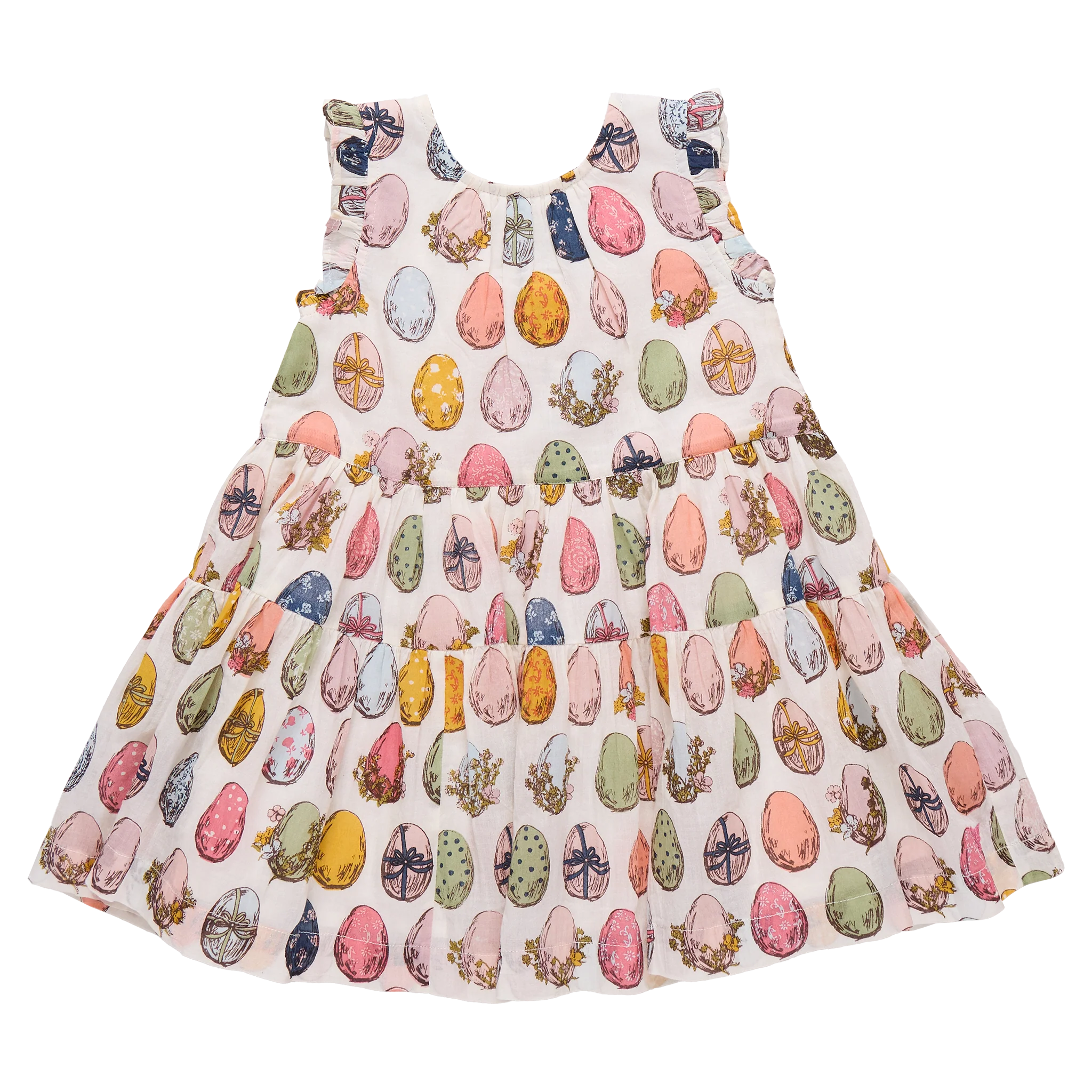 Pink Chicken Eloise Multi Eggs Ruffle Dress