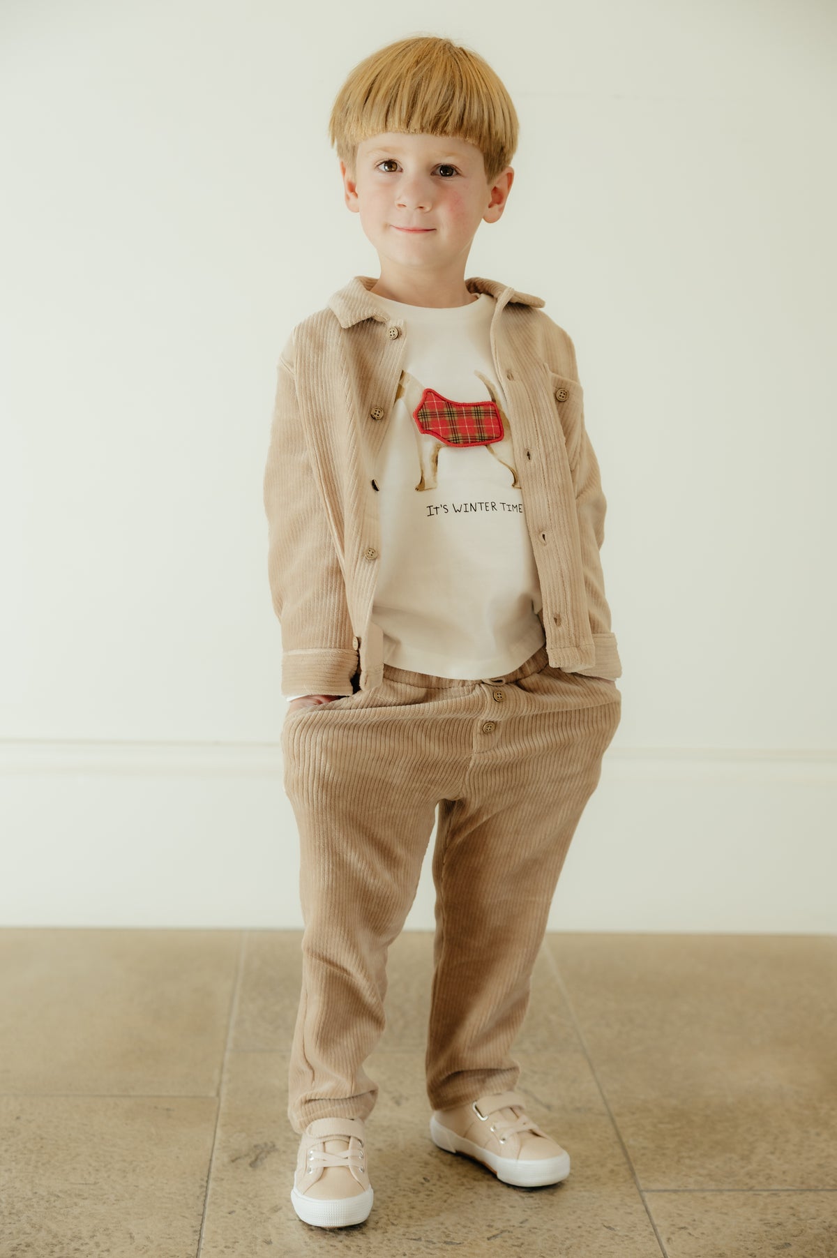 Hazelnut Soft Cord Infant Shirt