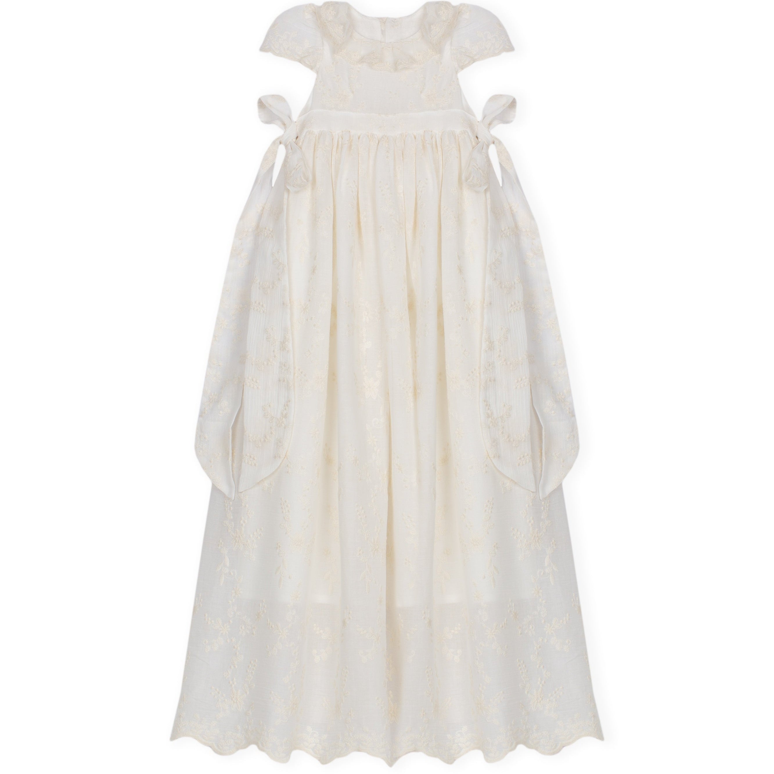 Ecru Lace Christening Gown
