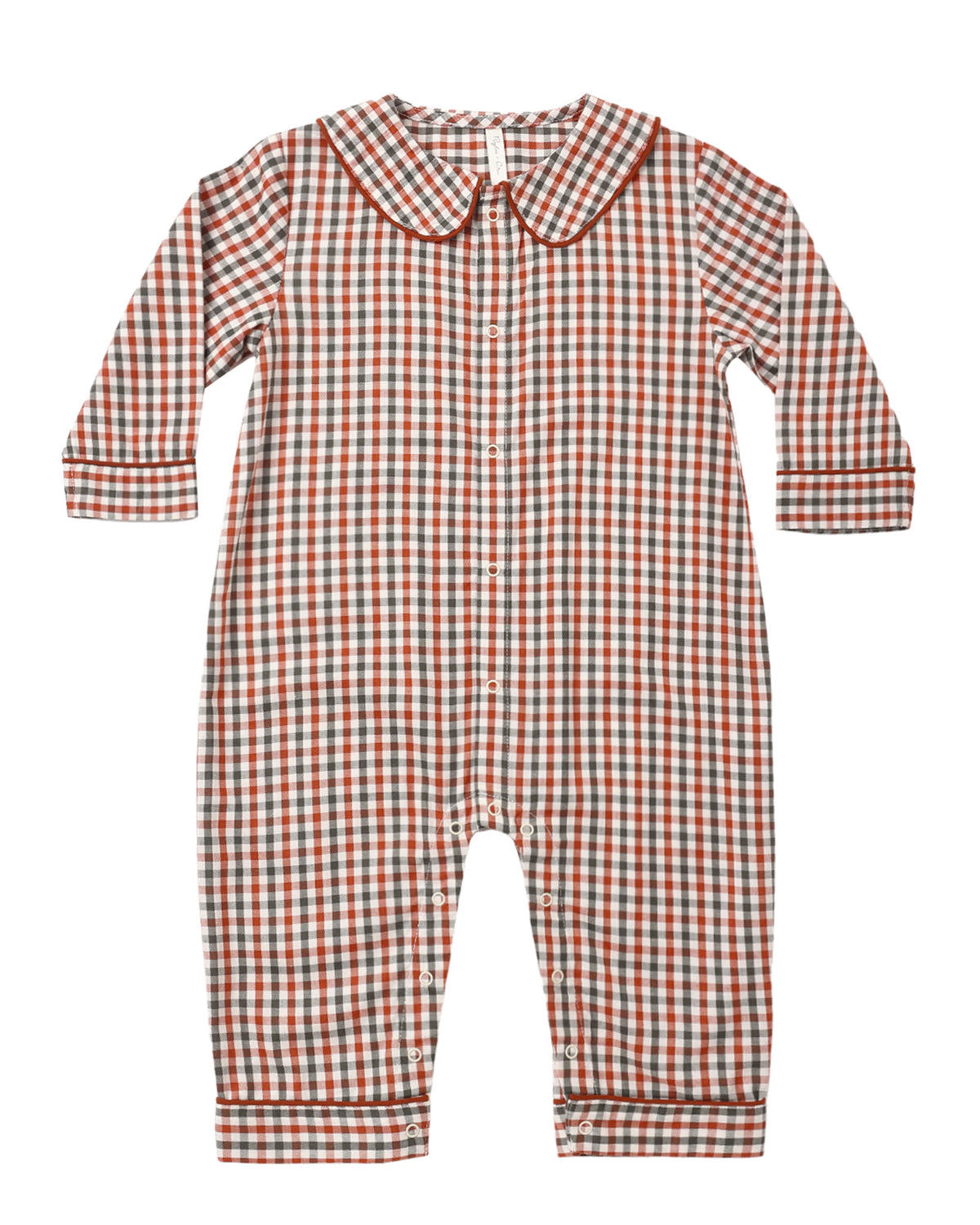 Rylee & Cru Girl's Holiday Gingham Romper