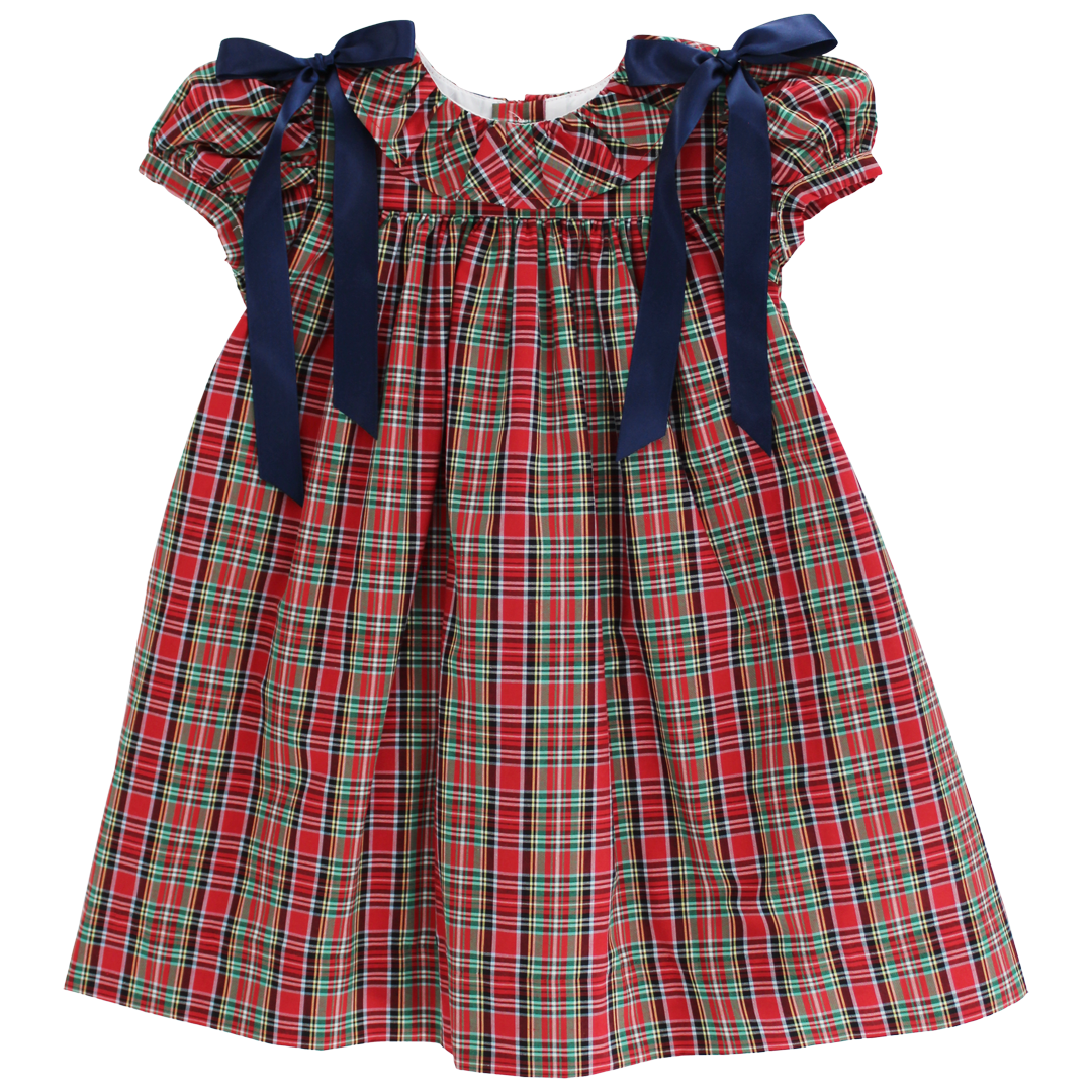 Red Tartan Infant Float Dress