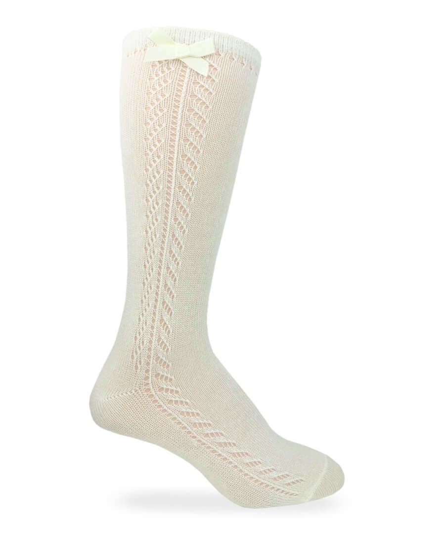 Pointelle Knee High Sock