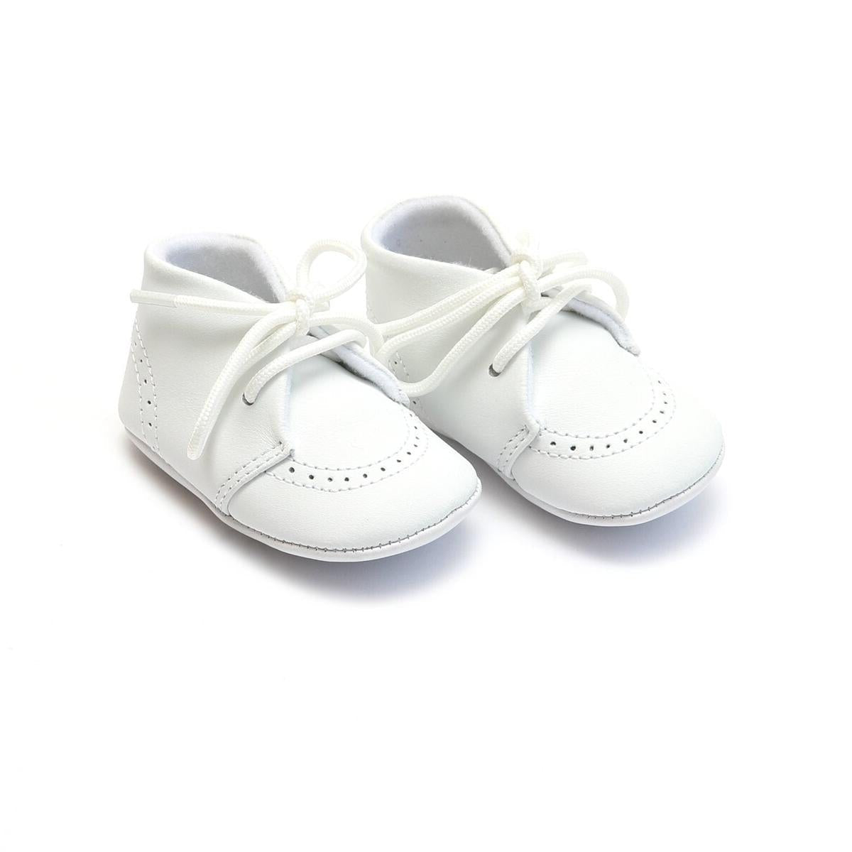 White Benny Oxford Crib Shoe