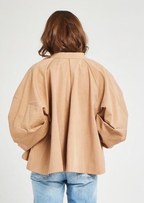 Amie Short Twill Swing Coat