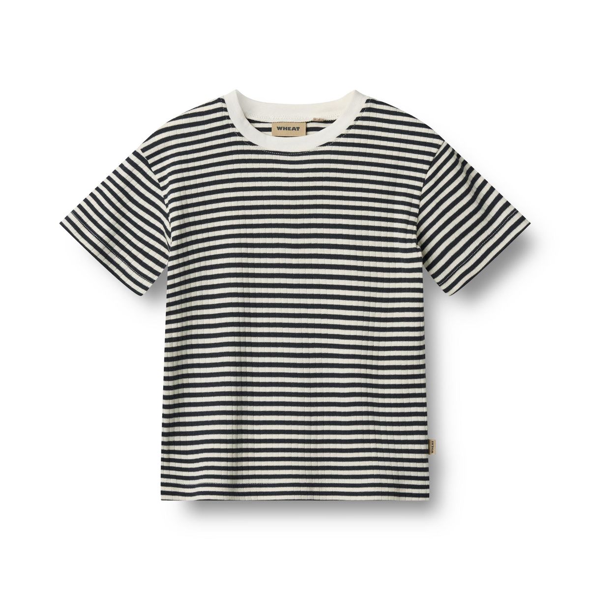 Navy Rib Striped Tee