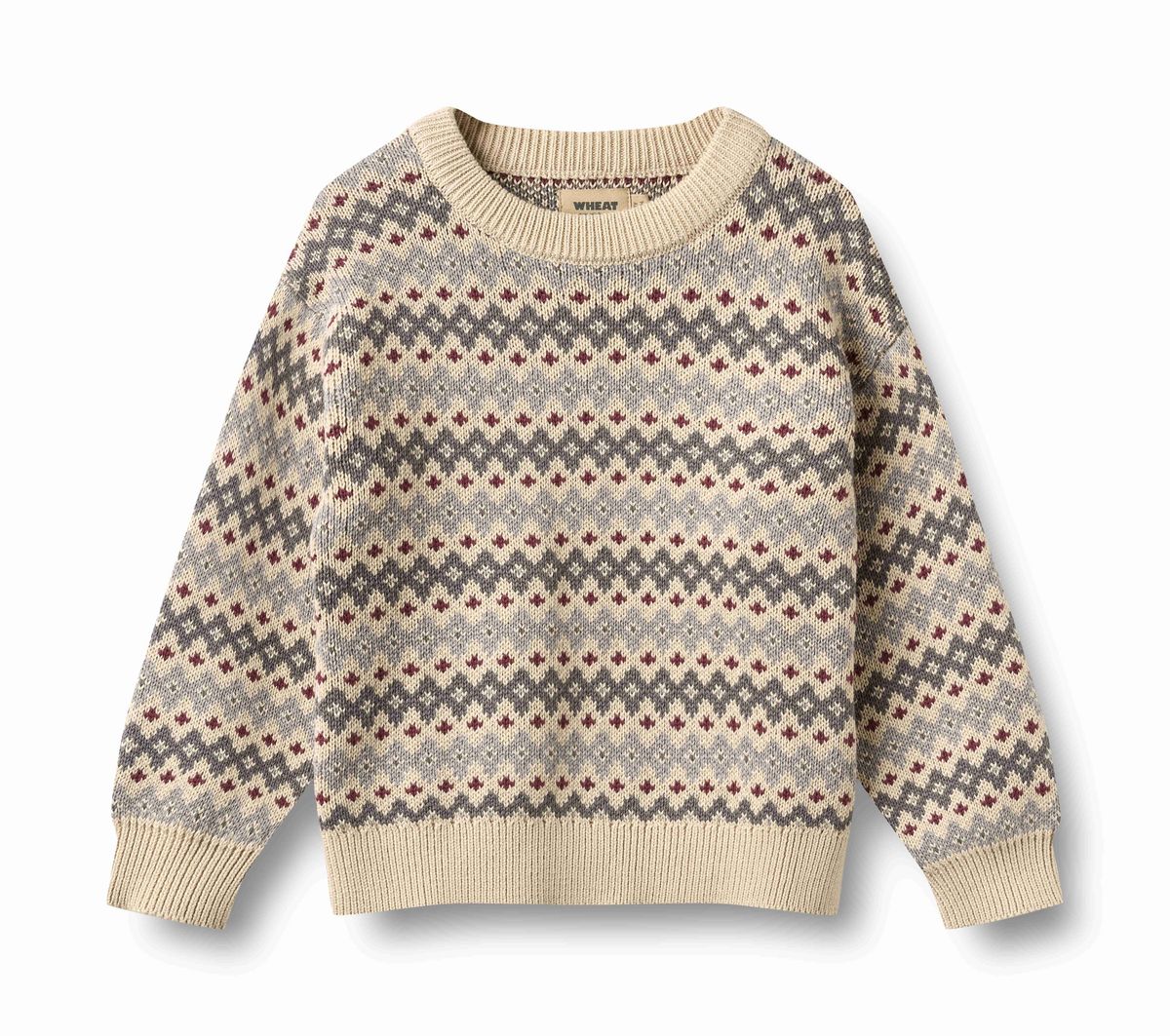 Beige Multi Jacquard Sweater