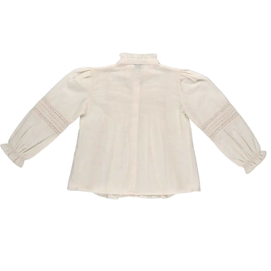Cream Lace Edwardian Blouse