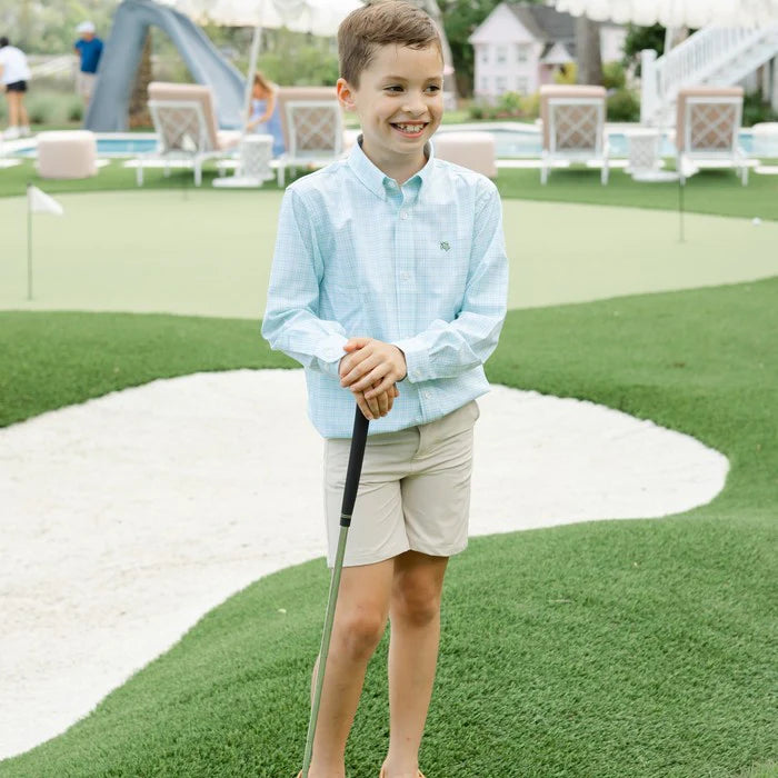 Baily Boys Blue Green Check Shirt