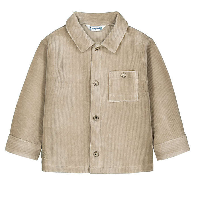 Hazelnut Soft Cord Infant Shirt