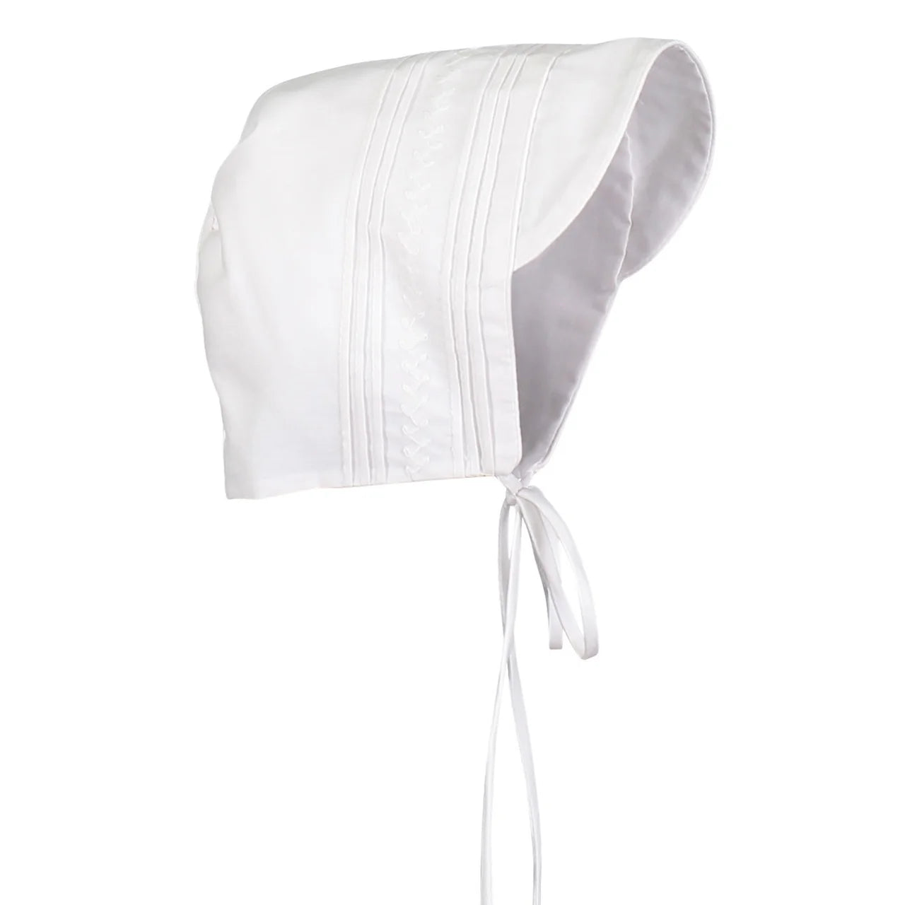 Boy's White Vintage Bonnet