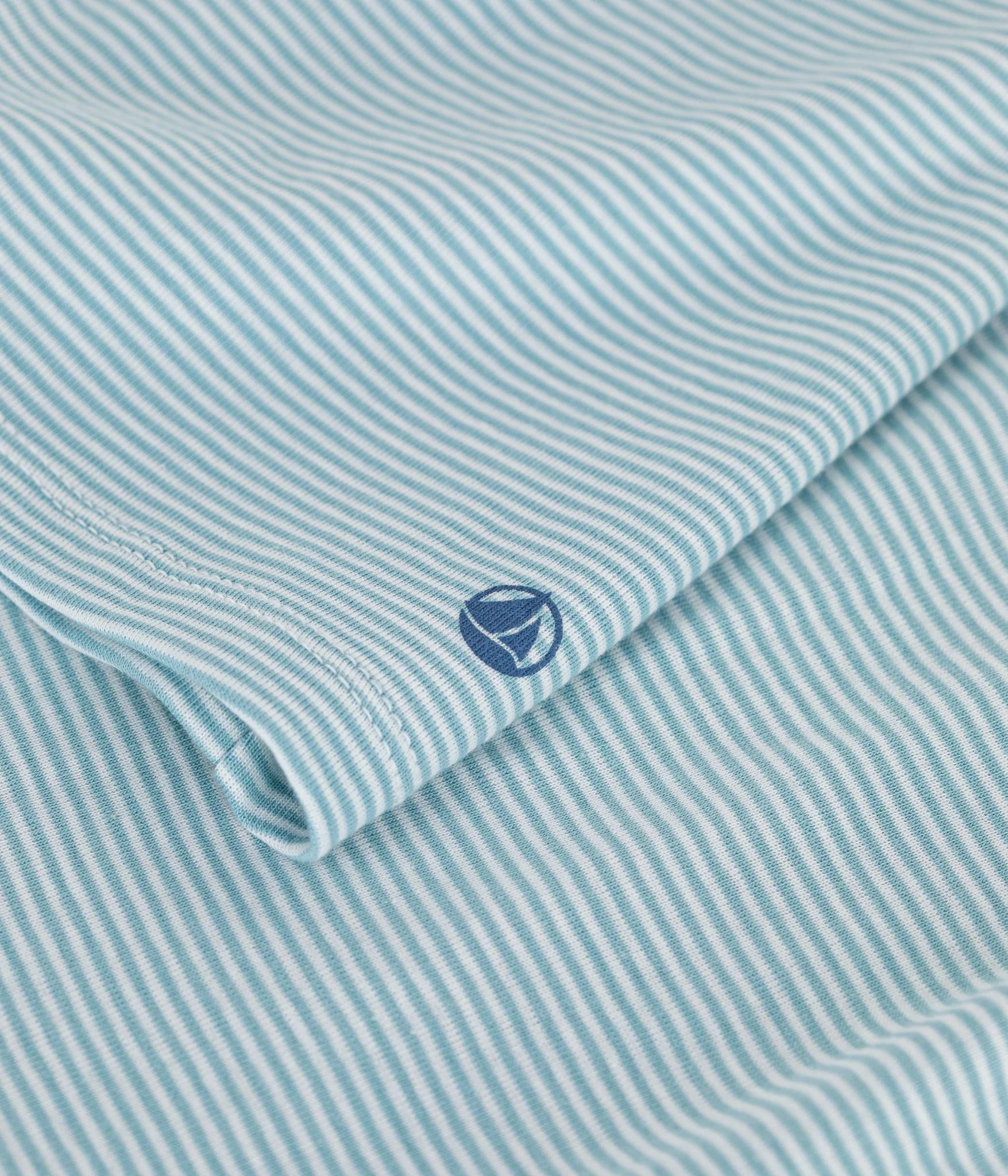 Women's Petit Bateau Blue Micro Stripe Tee