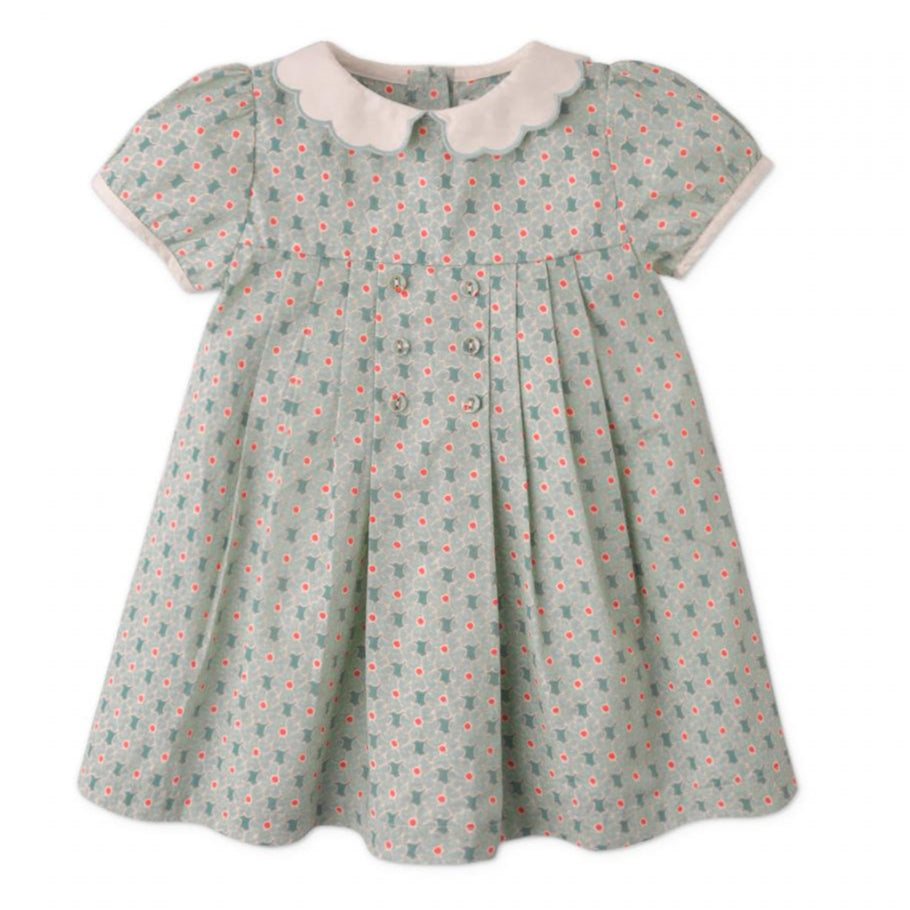 Seafoam Daisy Print Dress