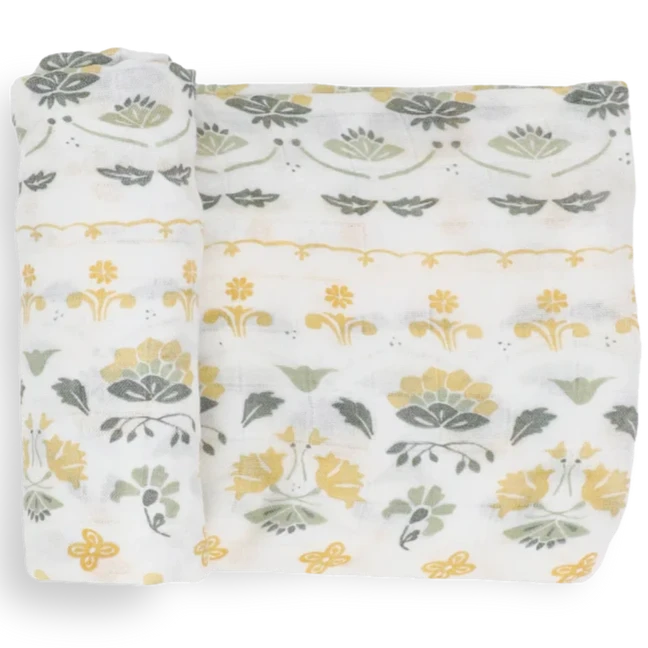 Muslin Swaddle in Heirloom Print