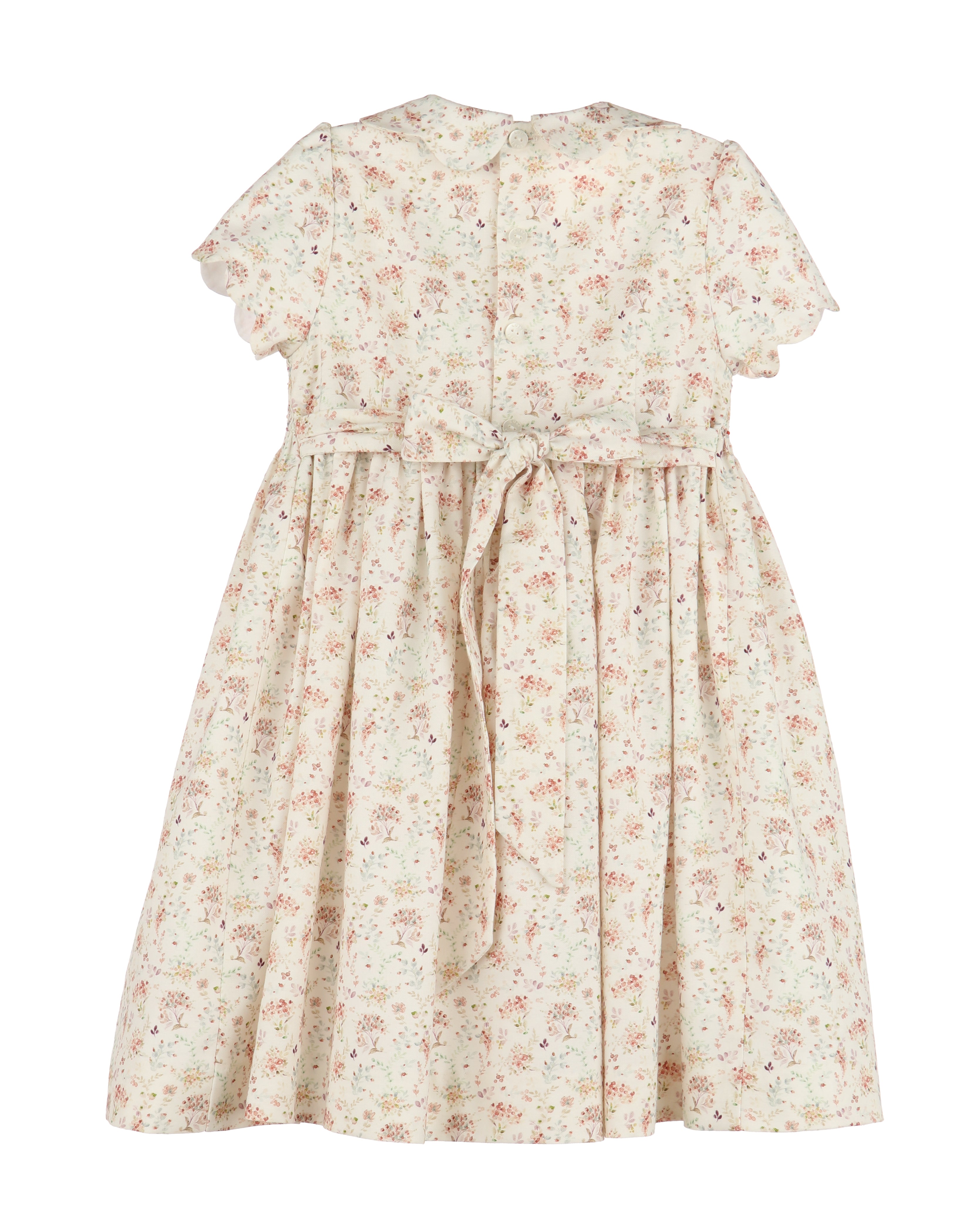 Cream Harvest Smocked Dress