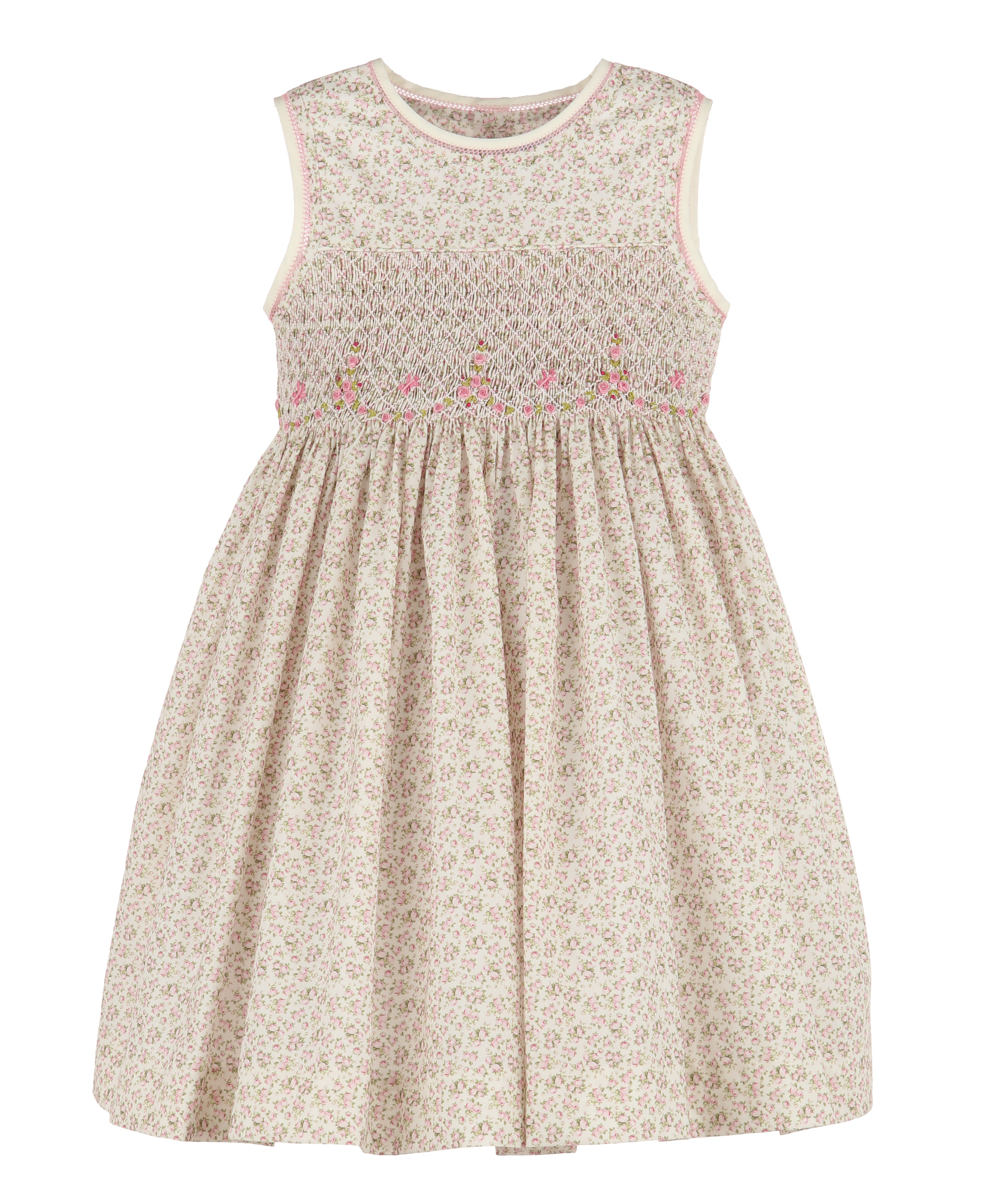 Tea Roses Smocked Dress