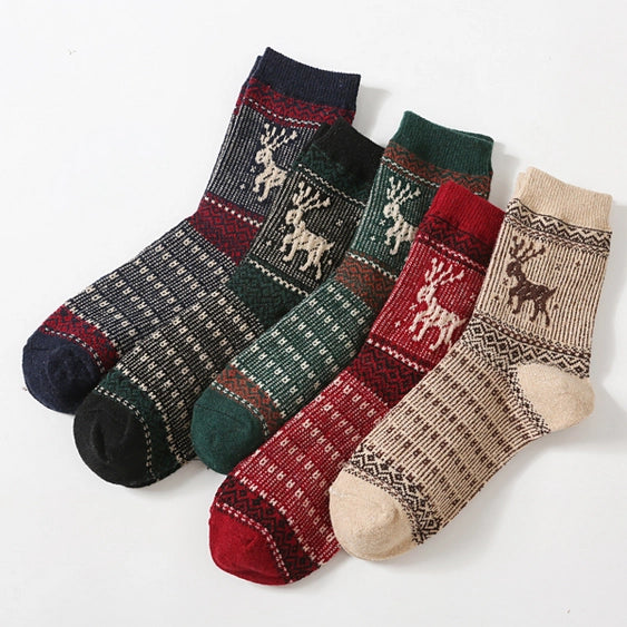 Reindeer Antarsia Socks