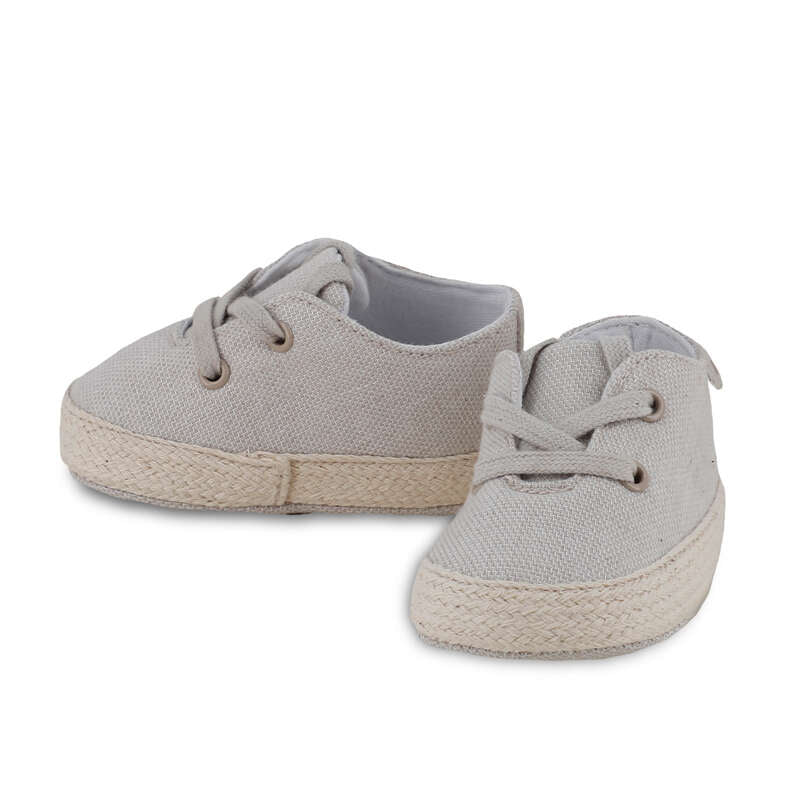 Khaki Linen Oxford Cribshoe
