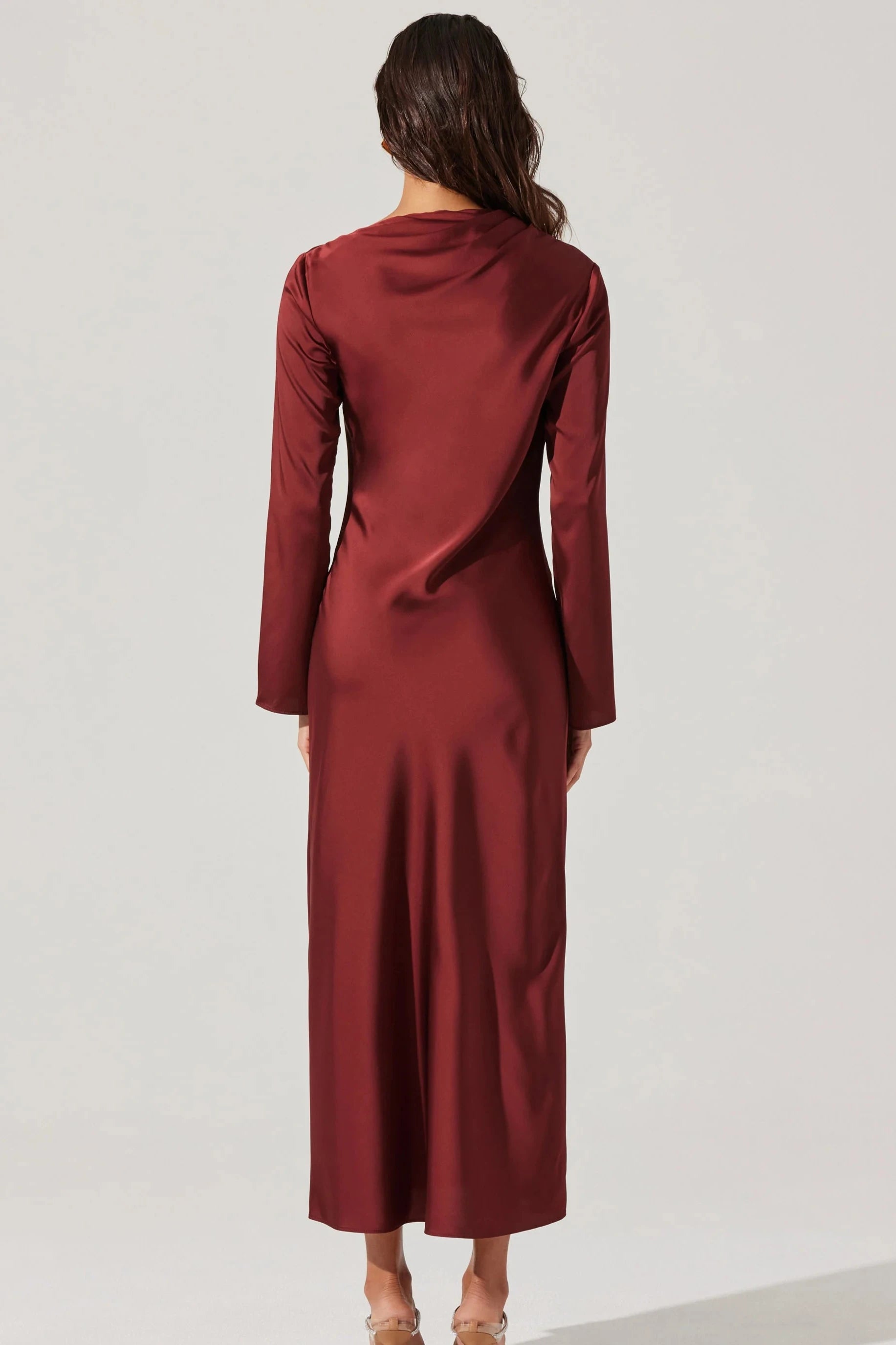 Catriona Mulberry Satin Dress