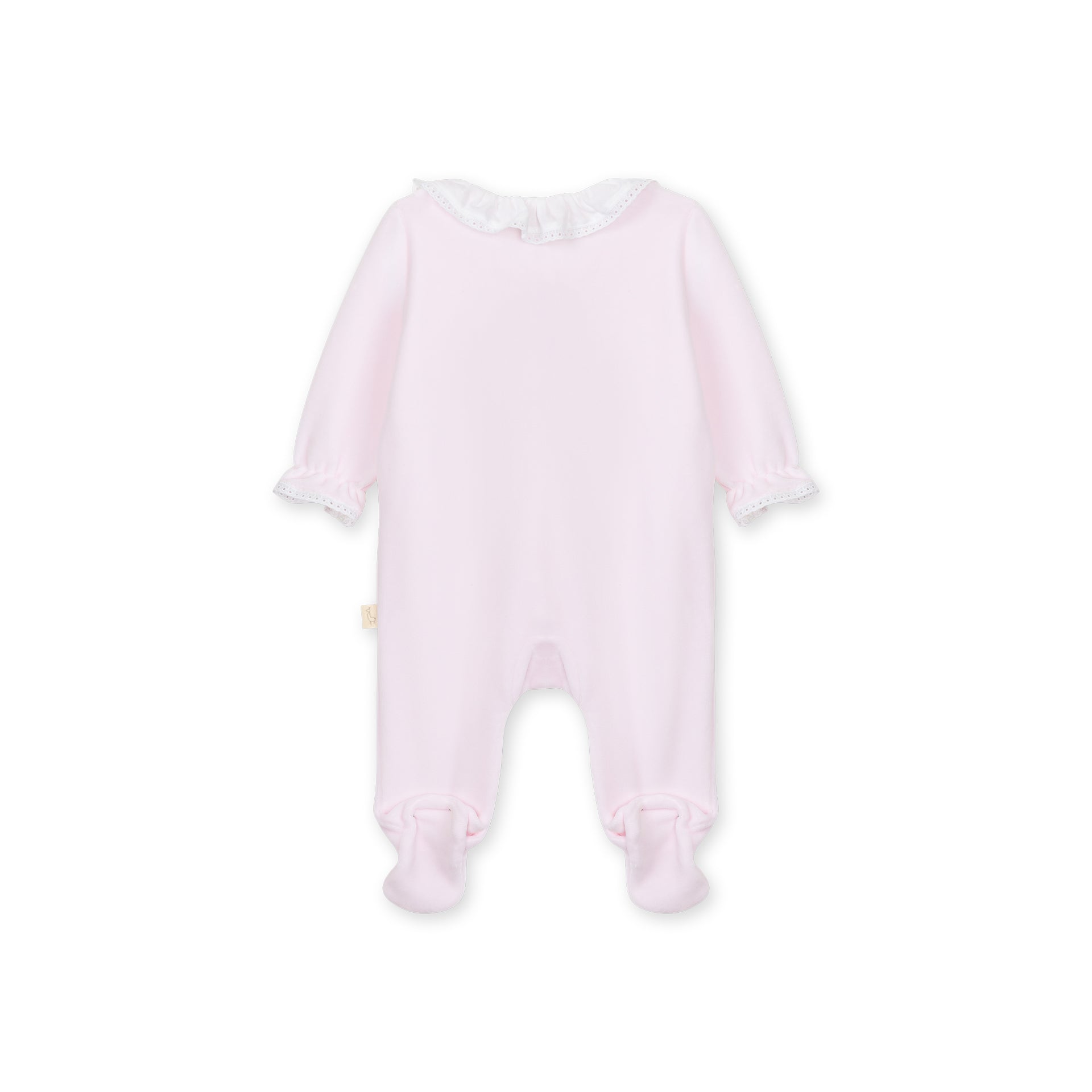 Pink Velour Footie