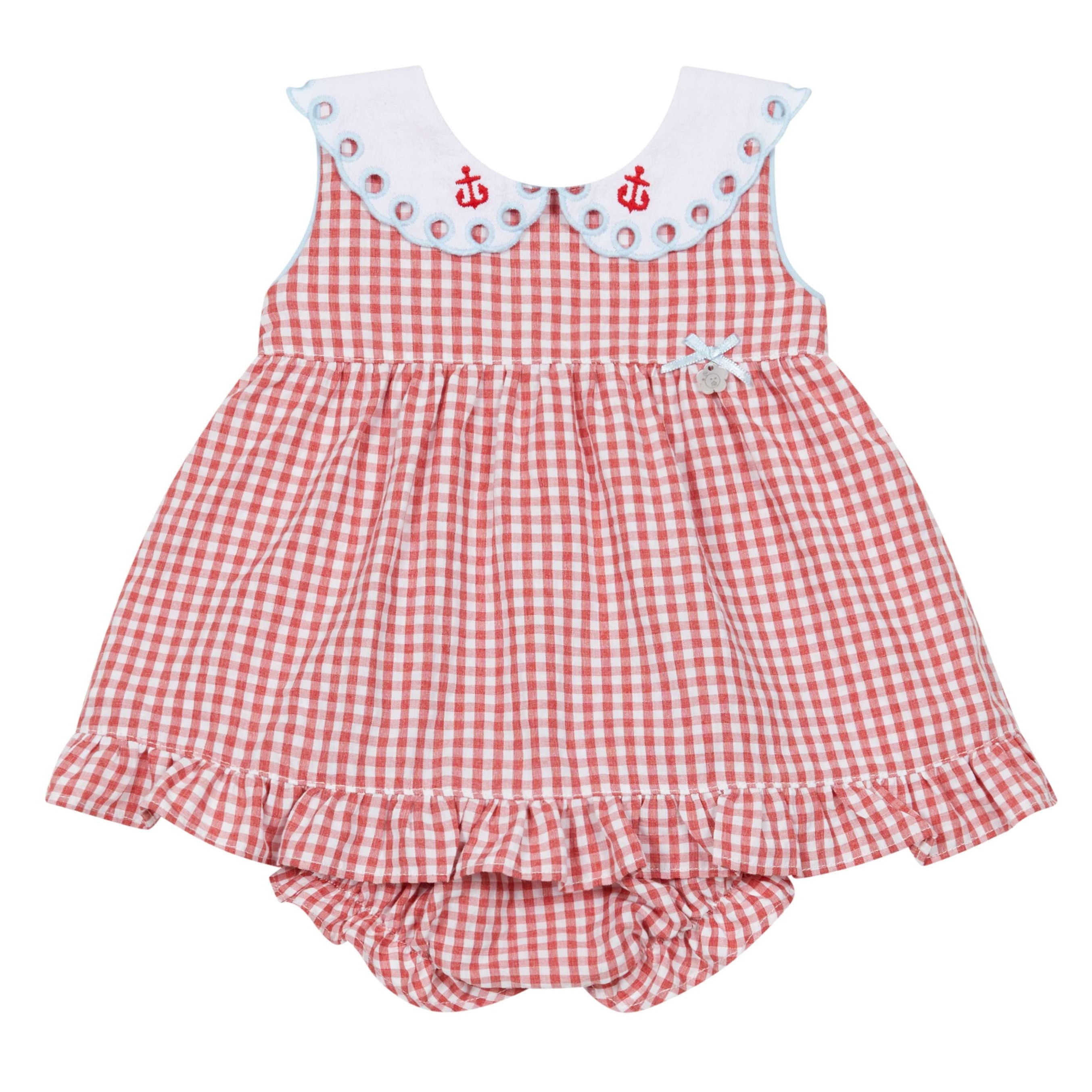 Red Gingham Dress and Bloomer