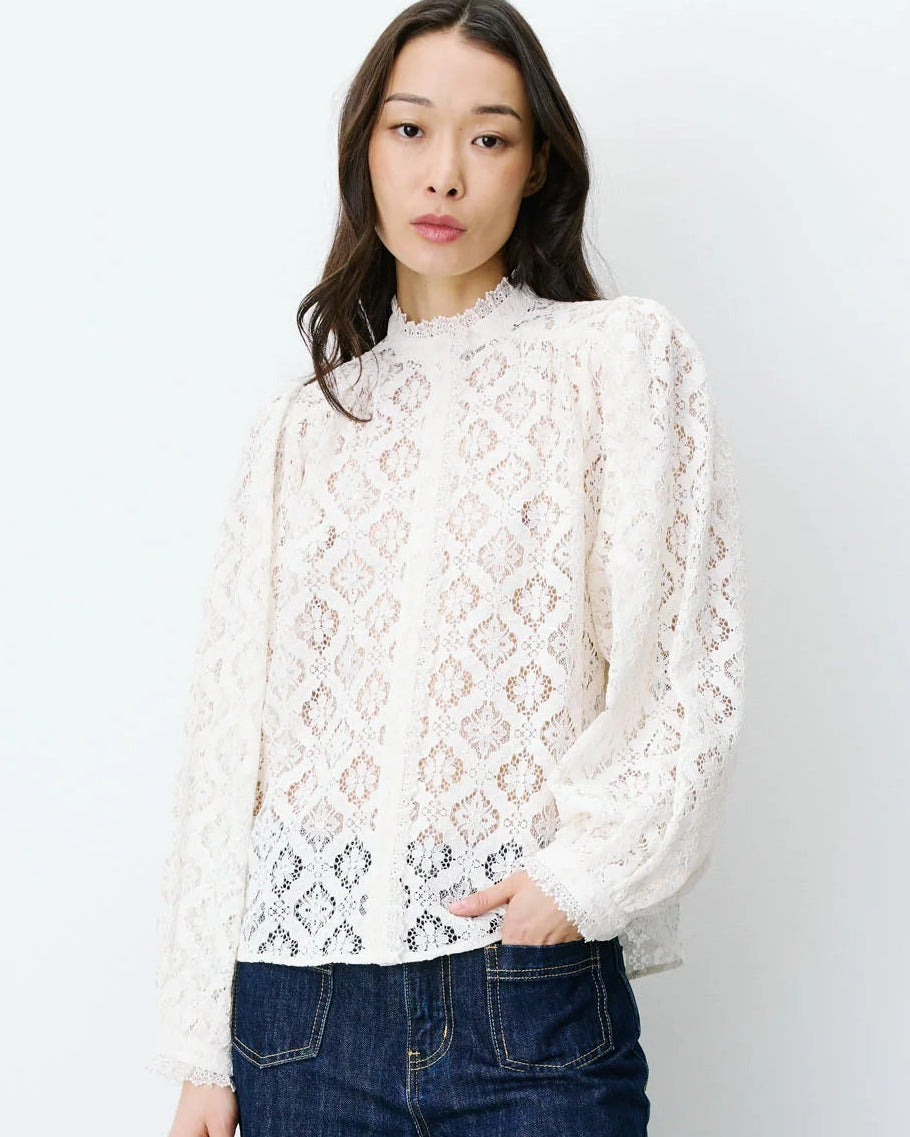 Anita Cream Lace Blouse