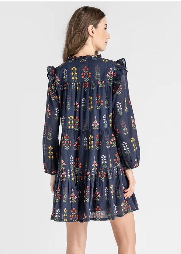 Navy Field Floral Kalani Dress