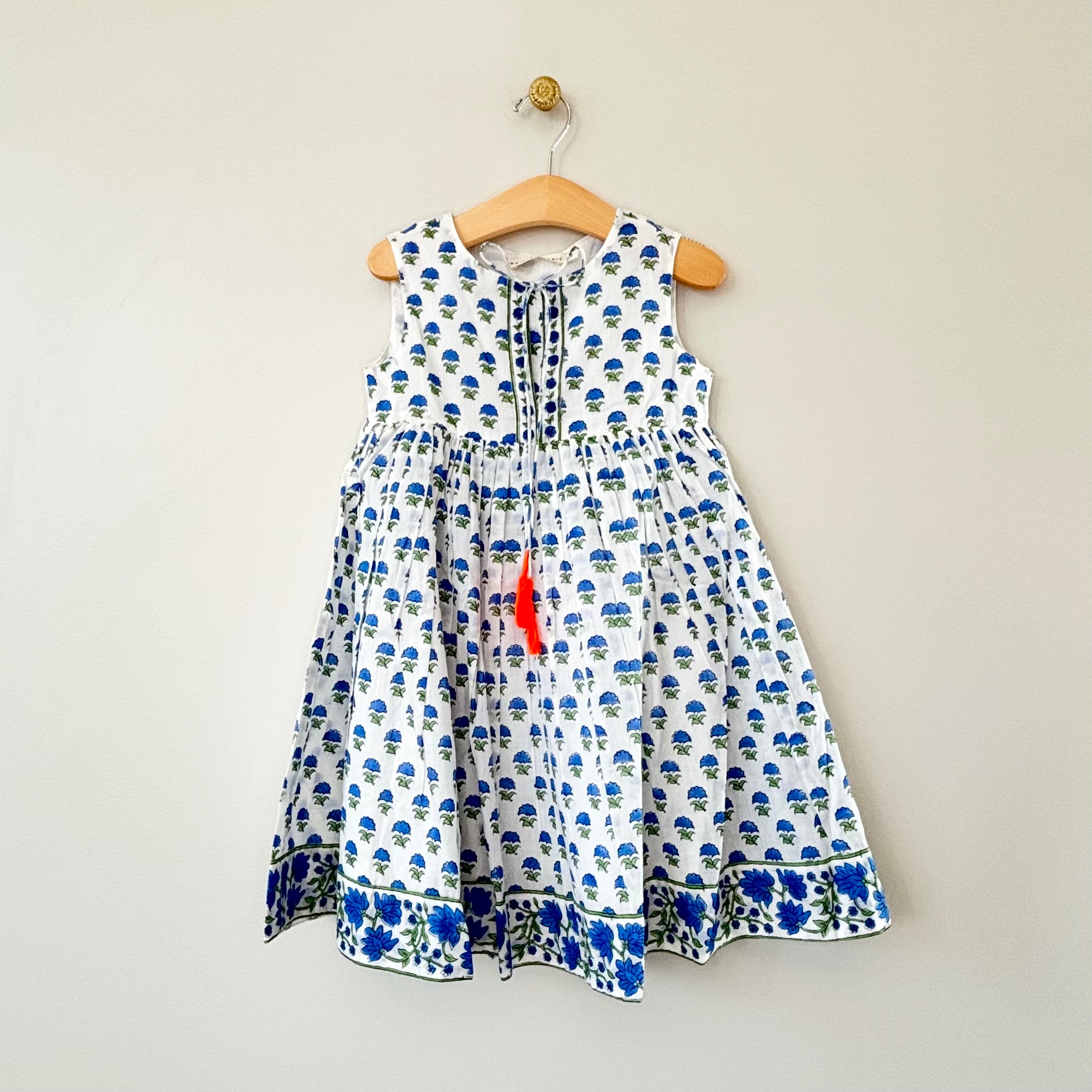 Blue Aster Border Dress