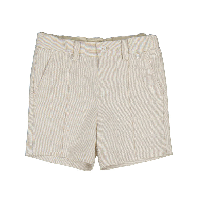 Tan linen Infant Short