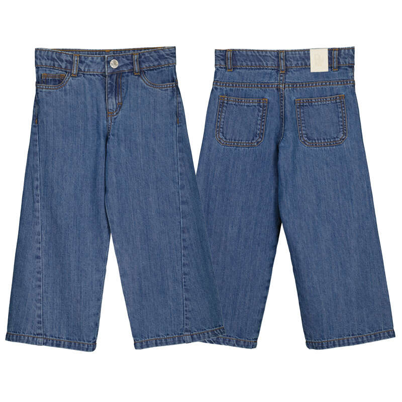 Dark Denim Wide Leg Pant