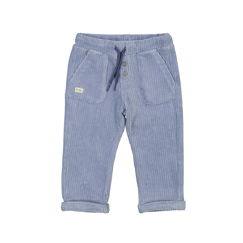 Light Blue Wide Corduroy Infant Pant