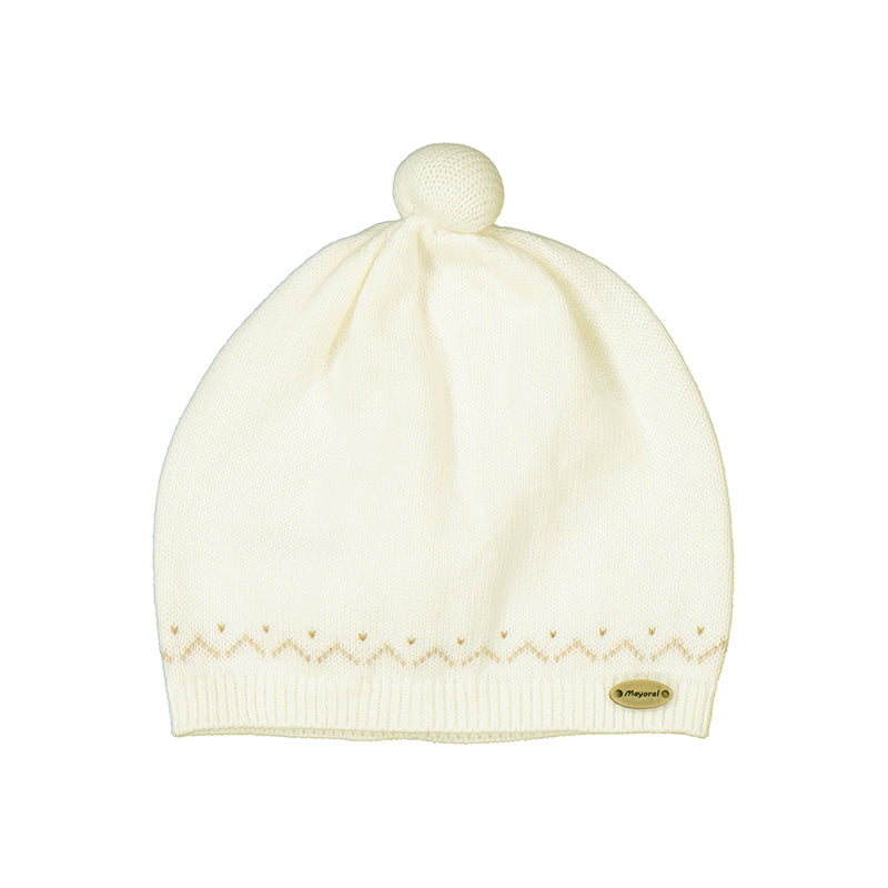 Knitted Small Pom Cap
